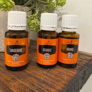 3- 15 ml Citrus Bundle - 2 - Orange & 1- Tangerine Young Living all 15ml NEW